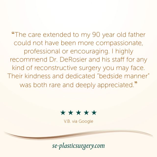 Thank you for your kind words and feedback.
We loved taking care of your father. We appreciate you and are honored to have your trust for his surgical needs. 
#GratefulPatients 
#expertisematters 
#southeasternplasticsurgery_fl