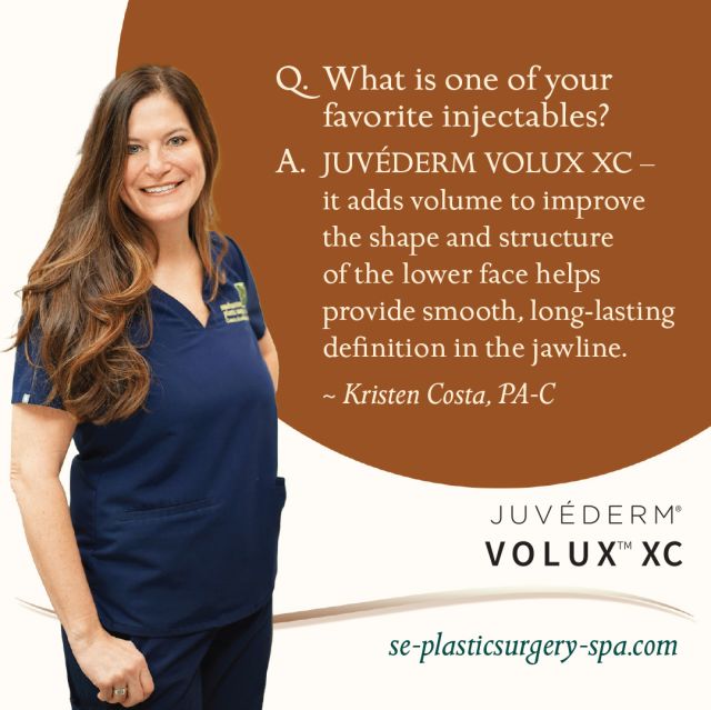 Meet Kristen, one of our expert injectors. 
There are so many new injectors and it is important to remember that a highly trained and experienced injector is who you want to trust your facial rejuvenation journey with.
LEARN MORE about Kristen and one of her favorite injectables, VOLUX XC which adds volume to improve the shape and structure of the lower face, and helps provide smooth, long-lasting definition in the jawline ✨
Contact Kristen today to learn which injectables are right for you to enhance your natural beauty or call 850-409-6473 to make an appointment.
#thespaatsps 
#expertisematters 
#injectables 
#juvederm 
#jawline