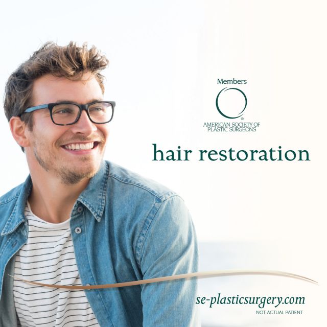 Hair loss affects both men and women differently. In men, “male pattern baldness” is caused by a hereditary condition called androgenic alopecia. For women, hair loss often appears as hair thinning hair on the top and sides of the hair. Hair loss in women can be caused by generic conditions or external conditions. We treat each individual uniquely, assessing their hair restoration needs then creating an individualized treatment plan to suit their goals.

Hair restoration at our practice is an advanced surgical technique that transfers hair from the permanent hair-bearing scalp to areas that are bald or severely thinning, resulting in a natural-looking, long-lasting solution to hair loss.

We pride ourselves on offering both micro-follicular hair transplantation and follicular unit extraction. Utilizing both techniques gives our board-certified plastic surgeons the flexibility to perform any size hair restoration.

LEARN MORE, VIEW BEFORE & AFTER photos and SCHEDULE a consultation at https://www.se-plasticsurgery.com/surgical-procedures/hair-restoration/ 

#expertisematters 
#Hairrestoration