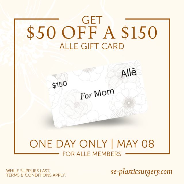 For the mom who has everything, treat her to an Allē gift card✨.
SET YOUR REMINDER for  05.08.24 at 9 am PST/12 pm EST for the chance to save big on JUVÉDERM® with Allē. 

Download the Allē app and become a member to make sure you’re ready to save! 
Visit  https://alle.com/registration to LEARN more.