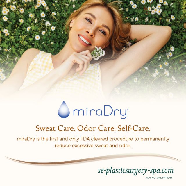 Permanent Sweat and Odor Reduction with miraDry 
Earth Day Week is the perfect time to talk about miraDry. 🌿🌸💦 miraDry isn't just the only FDA-cleared procedure that targets the root cause of underarm sweat and odor—this innovative treatment stands at the forefront of sustainable beauty. Each year, the deodorant sector contributes over 15 million pounds of plastic waste, an alarming statistic highlighted by Fast Company. 

By opting for miraDry, you're not only investing in long-term comfort and confidence but also actively supporting the fight against plastic pollution.

#nosweat 
#nooder 
#miradry 
#sustainable 
#expertisematters 
#