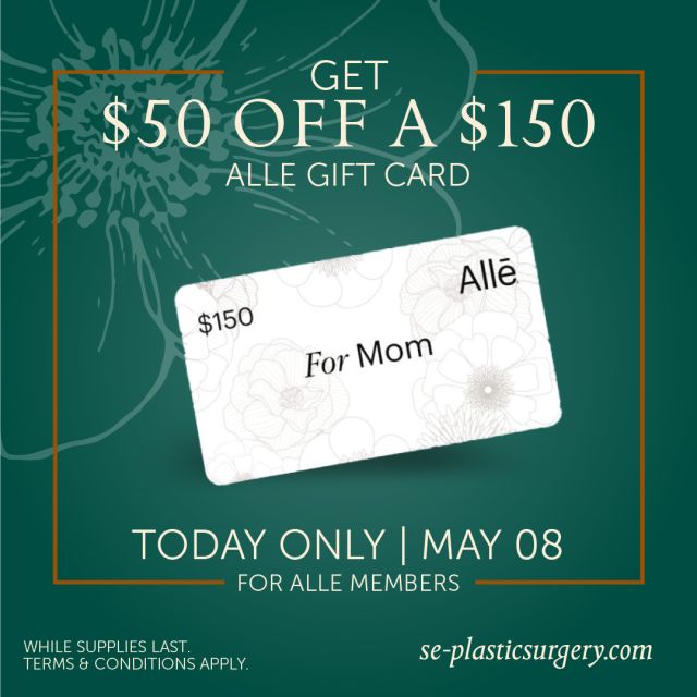 BOTOX® Cosmetic Mother's Day Announcement I TODAY and ONE DAY ONLY only!

 Mom. Auntie. Sister. Grandma. Friend. For whatever role they play,  show her the love💓 Today only, save $50 on a $150 Allē gift card that can be applied toward a BOTOX® Cosmetic treatment. 

Visit ttps://alle.com/mothersday to buy your Alle Gift Card  AND and call our office at 850.219.2000, or to schedule a consultation online at LINK in BIO with one of our EXPERT INJECTORS. 

Happy Mother’s Day!🌿🌸💕

#botoxmothersdayoffer 
#expertisematter 
#thespaatsps