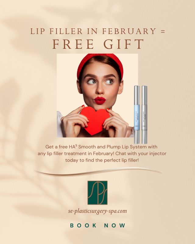 💋 Plump it up this February! 💋

Receive a complimentary HA⁵ Smooth & Plump Lip System with any lip filler treatment throughout February. Designed to enhance hydration and smoothness, this exclusive offer pairs perfectly with your customized lip enhancement.

Schedule a consultation with our expert injectors to find the ideal filler for your aesthetic goals. Call our office at 850.219.2000 to schedule your appointment.

#februaryspecial #lipfiller #tallahasseeinjector #tallahasseefiller #tallahasseemedspa #floridainjector #plumplips