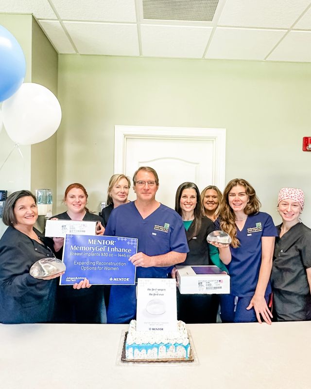 A first for Florida — and a huge win for the Reconstruction Community.
 
Southeastern Plastic Surgery had a monumental day last week in breast cancer reconstruction treatment options as Dr. Ben Kirbo was the first plastic surgeon in the state of Florida to implant the new Mentor MemoryGel Enhance Breast Implant. 
 
Mentor MemoryGel Enhance is the first and only breast implant designed specifically for women with larger body frames or breast sizes undergoing reconstruction and revision reconstruction surgeries. 

At Southeastern Plastic Surgery, we’re committed to leading the way in reconstruction — offering the most advanced techniques and technologies to support our patients with care, precision, and compassion.
 
#AskForMentor #MentorBreastImplants #breastaugmentation #breastreconstruction #breastsurgery #expertisematters #breastreconstructivesurgery #southeasternplasticsurgery #floridabreastaugmentation