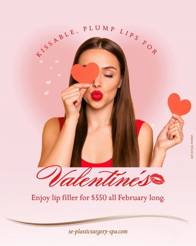 Enjoy Lip Filler for $550 all February Long!💕
Kissable, plump lips for Valentine’s! 
Request your consultation or appointment now✨LINK in BIO

#beautifullips💋 
#giftcards
