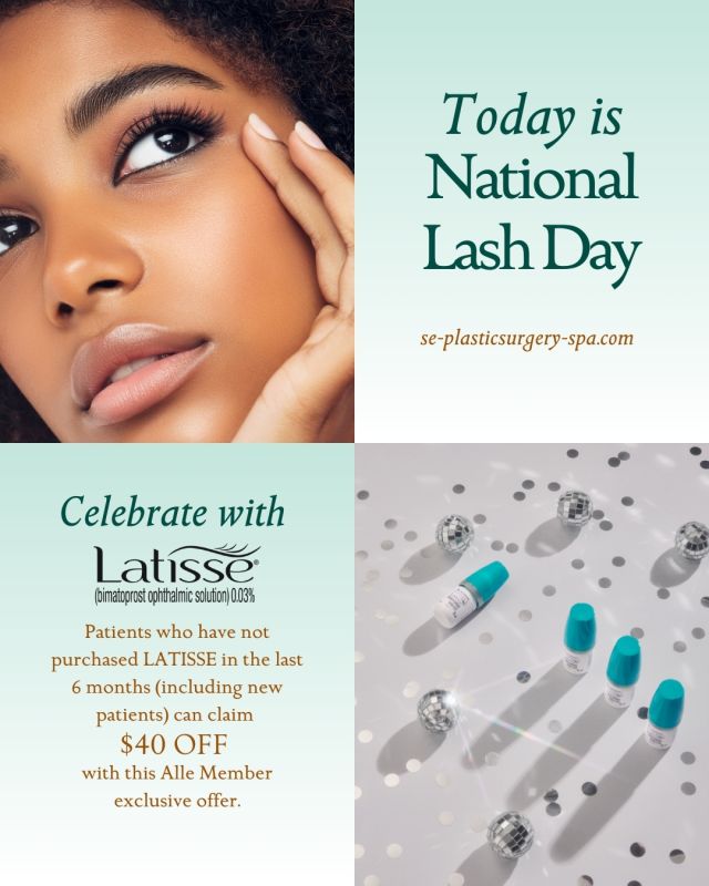For National Lash Day, Allē members can get $40 off a 5mL LATISSE® treatment. This exclusive, limited-time offer is valid from February 16–23, 2026, for members who have not purchased LATISSE® in the last 6 months, including new patients. 

Key Details:
Offer✨$40 off 5mL LATISSE®.
Dates ✨February 16 – February 23, 2026.
Eligibility ✨Must be an Allē member who has not logged a purchase of LATISSE® in the past 6 months.
How to Redeem ✨Check your Allē account for the offer, or visit the official Allē site https://alle.com/offer/latisse-40off-2026  to activate, then redeem at a participating provider.
#nationallashday 
#latisse 
#thespaatsps