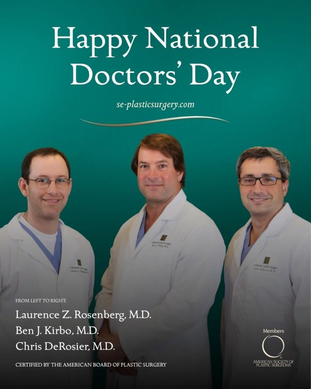 The hands behind the results ✨

👨‍⚕️Happy National Doctors’ Day to
Dr. Rosenberg, Dr. Kirbo, and Dr. DeRosier 🩺🥼 Your skill, care, and attention to detail are what make every patient experience exceptional.

We appreciate all that you do 🫶