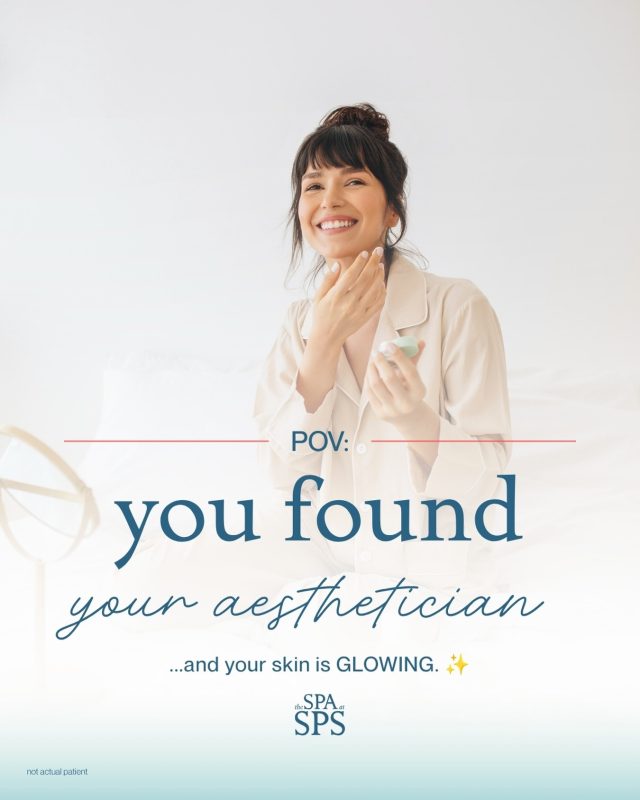 A personalized skincare plan begins with understanding your skin!

Our @thespa_sps our aestheticians work with patients to identify concerns, discuss goals and recommend appropriate treatments and skincare options.

Schedule a consultation through our link in bio ⬆️